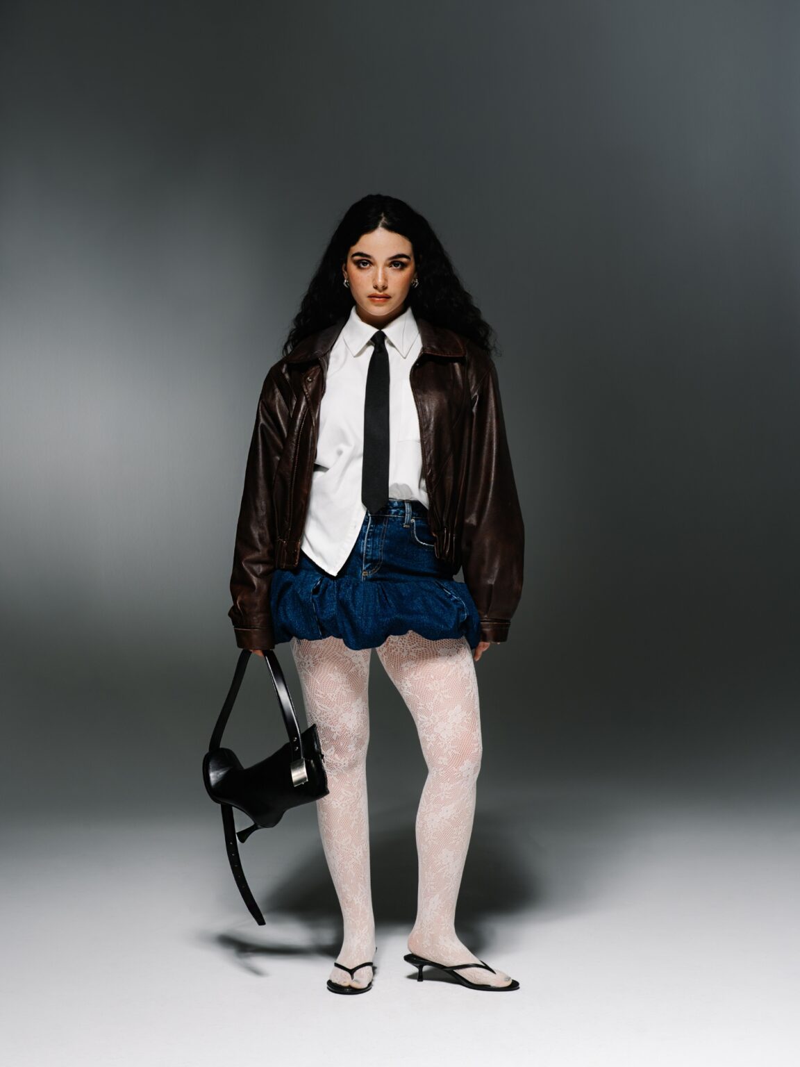 Bubble hem skirt